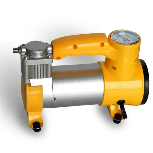 大功率电动车载充气泵12v便携式带灯金属汽车轮胎打气泵全铜机芯