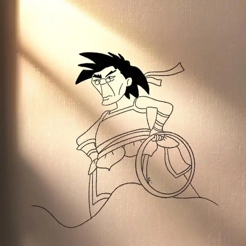 哪吒闹海简笔画.#上课摸鱼 #跟着抖音学画画 #日常瞎画 # - 抖音