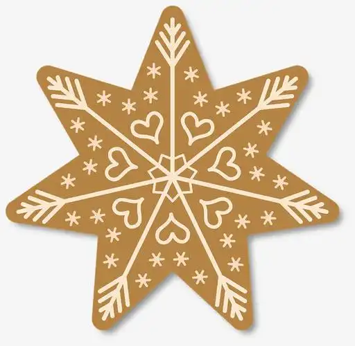 装饰七角星免抠素材免费下载_觅元素51yuansu.com