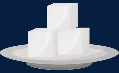 白色方糖白砂糖免扣素材