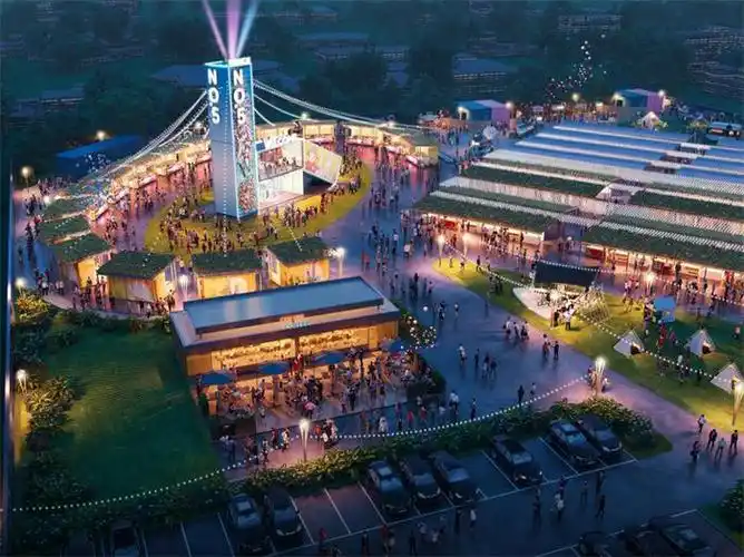 五号路夜市效果图