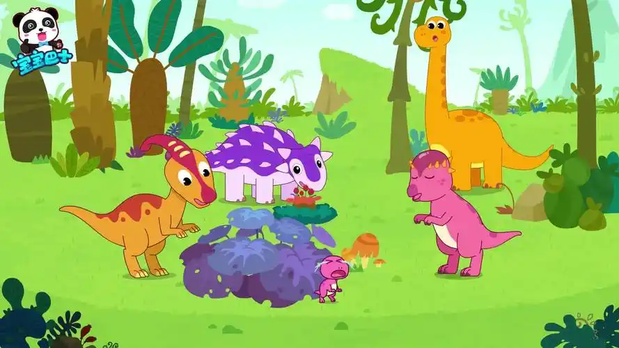 恐龙世界2慈母龙宝宝不哭,认识不同恐龙以及他们的特点-母婴亲子视频