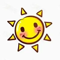 白底简约小太阳头像_微信头像图片大全