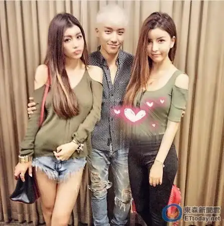 「bigbang」胜利搂by2合照 长腿竟比2姊妹更细!