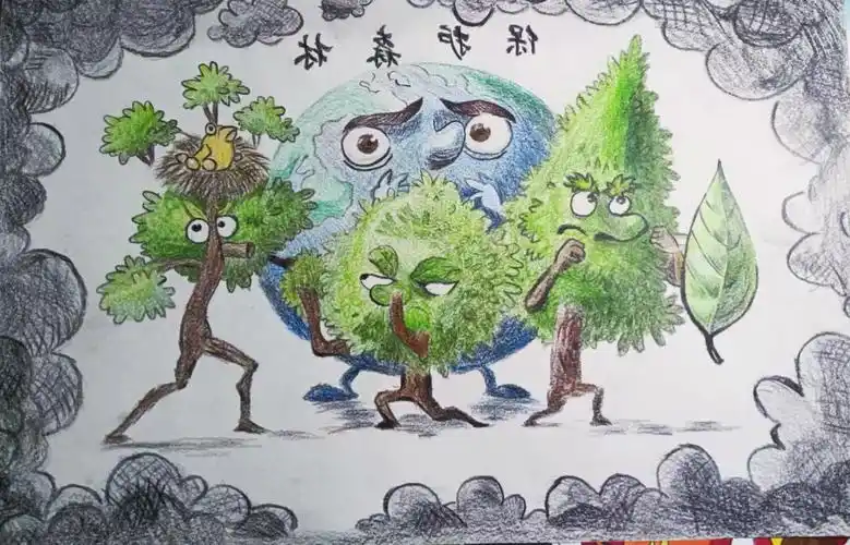 我校应用技术学院与教育管理学院开展了关于保护森林人人有责为主题的