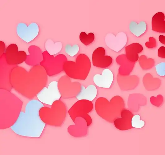 浪漫粉色唯美爱心背景图片素材分享