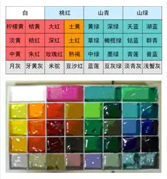 展开全部   颜料排列没有规定正确的排列方式,可以冷暖区分,深浅区分