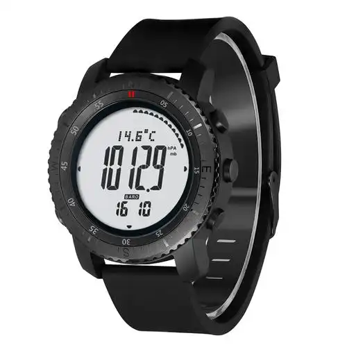 登山海拔高度指南针钓鱼专用气压计温度户外功能手表