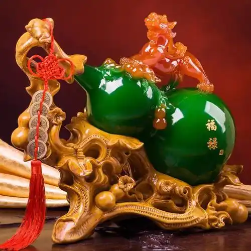 【招财福禄】旺事业转运势貔貅葫芦风水摆件