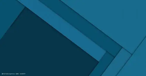 创意拼色撞色几何立体背景