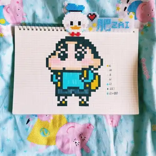 网格本像素简笔画可爱 简笔画图片大全-蒲城教育文学网