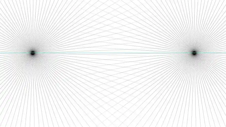 4,于是,一个简约又简单的透视线就拉好啦