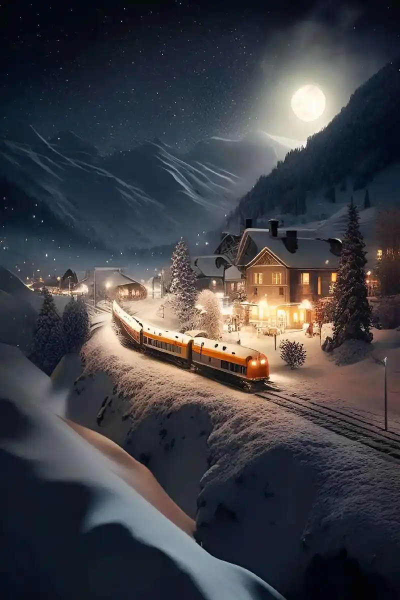 邀你去看雪景.夜晚,洁白的雪地上闪烁着迷人的银光,是因为灯光 - 抖音