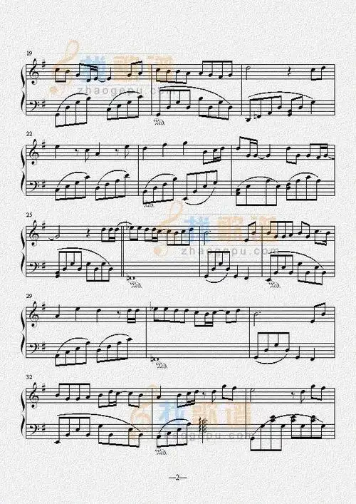 魔法城堡的钢琴简谱