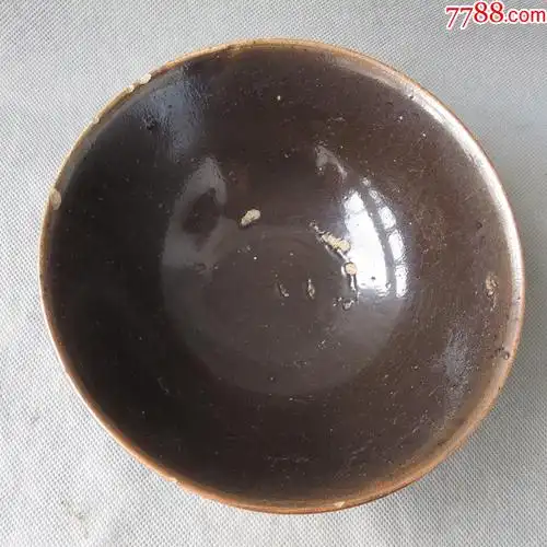 老瓷碗古瓷器酱釉瓷老碗老窑_价格180元【珍藏阁为斋】_第1张