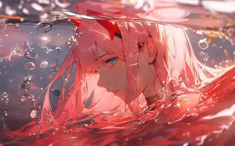 国家队02 darling in the franx 浸水系列 原创4k高清平板电脑壁纸