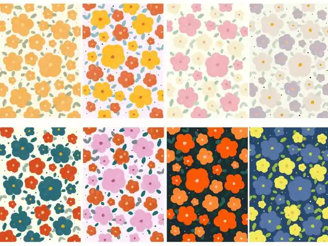 图案印花设计清新小碎花系列