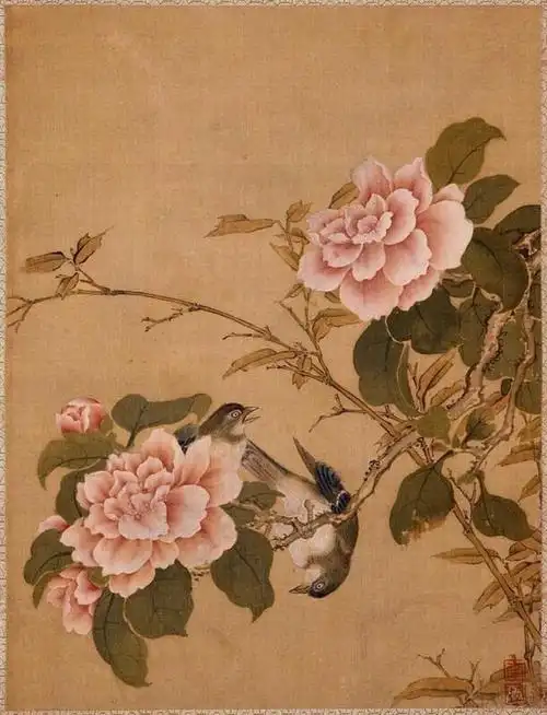 清代才女 马荃-工笔花鸟 马荃 (女)(1669~·~1722 )字 ,江香 .