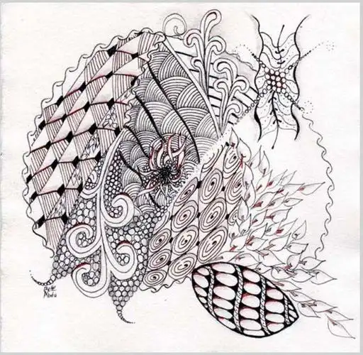 黑白装饰画作品欣赏,点,线,面的组合,变化出这么多漂亮的图案