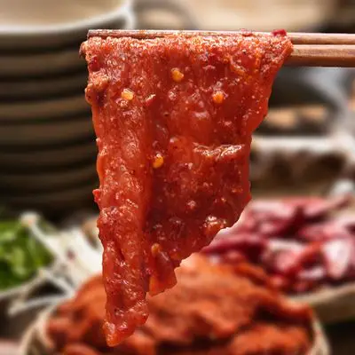 年货四川麻辣肉片冷冻火锅食材配菜盒装新鲜200g半成品调理腌制牛肉卷