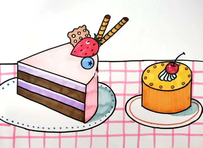 蛋糕儿童画