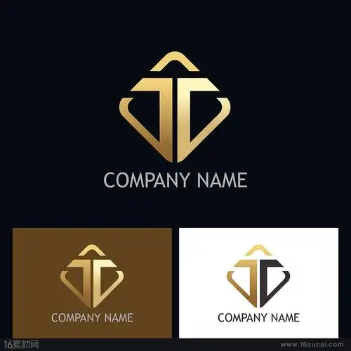 创意方形企业标志设计矢量素材