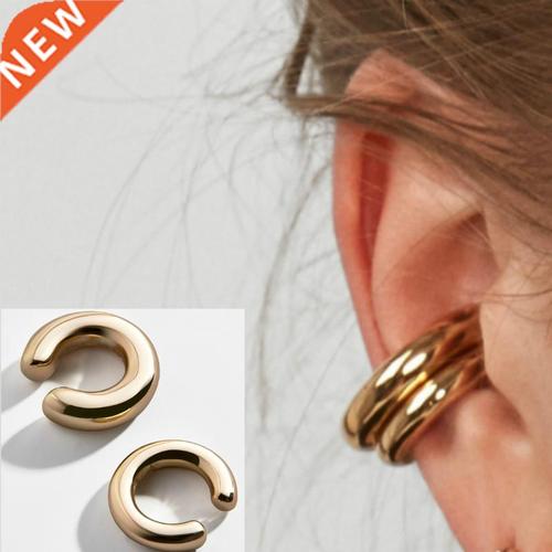 fashionable and simple metal gold female cartilage clip ear