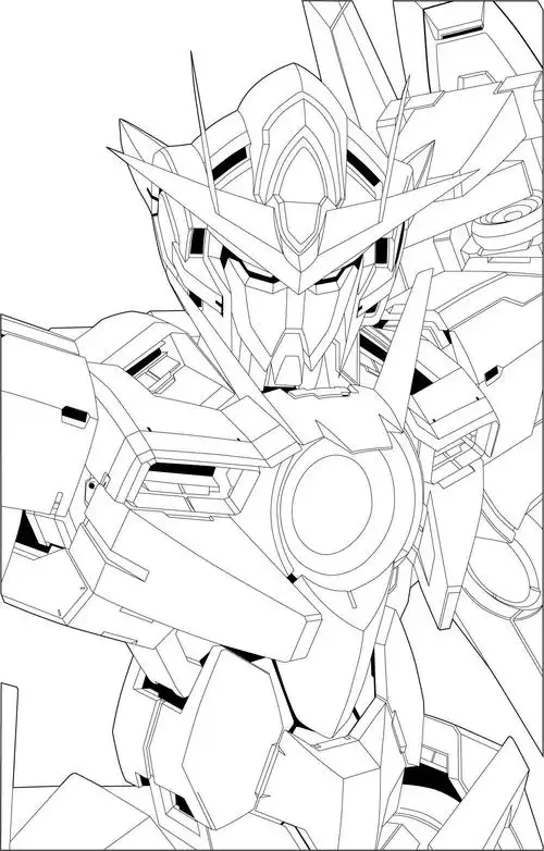 本机的高达外观与能天使高达类似,设计更加简洁.