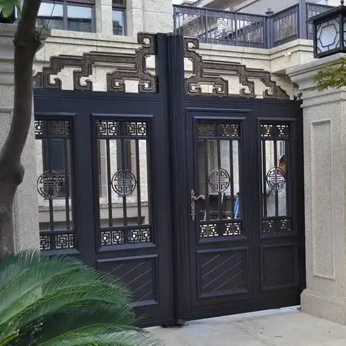 江苏别墅大门门头门套铝艺大门庭院别墅门农村入户大门铝合金大门