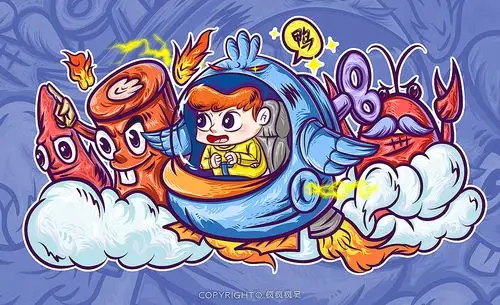 周黑鸭潮流插画-创作分享|插画|商业插画|june吴疯疯 - 原创作品 - 站