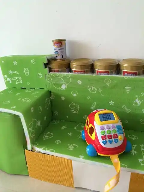 宝宝的奶粉罐可以自制宝宝沙发
