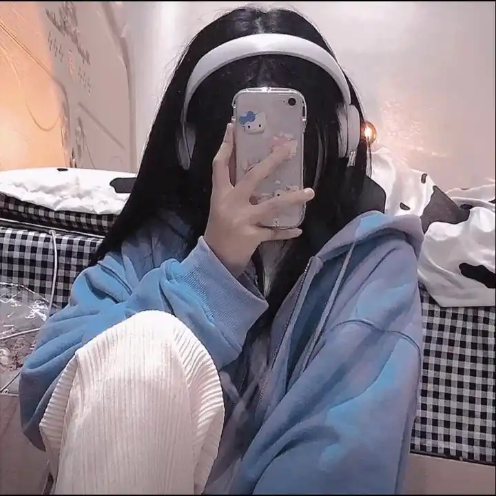 女头|手机挡脸|愿你喜