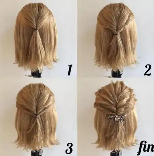 头发半扎发型图片大全 半公主头发型扎法图解_女士扎发 - 美发站