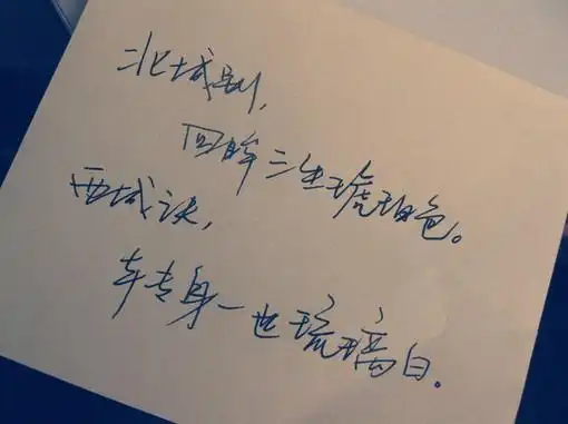 写得一手好字