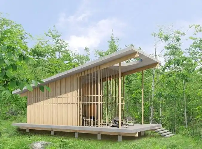 创意建筑林间小木屋