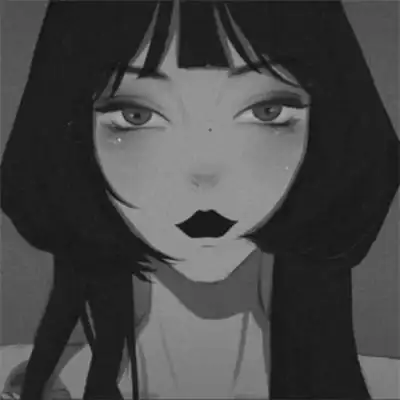 黑白拽姐头像动漫 高清好看的高冷黑白女头像动漫图片_女生动漫头像