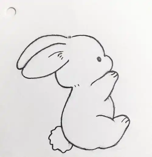 小兔子  #小兔子简笔画  #简笔画  #简笔画教程  #临摹  #可爱简笔