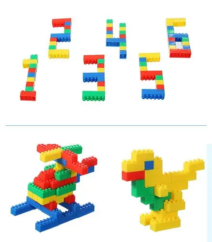 塑料拼插小颗粒积木3-6周岁幼儿园男女宝宝拼搭儿童4-7-8益智玩具