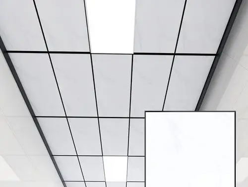 滚涂抗油污集成吊顶铝扣板300x600亚白吊顶纯白银灰色黑色铝天花