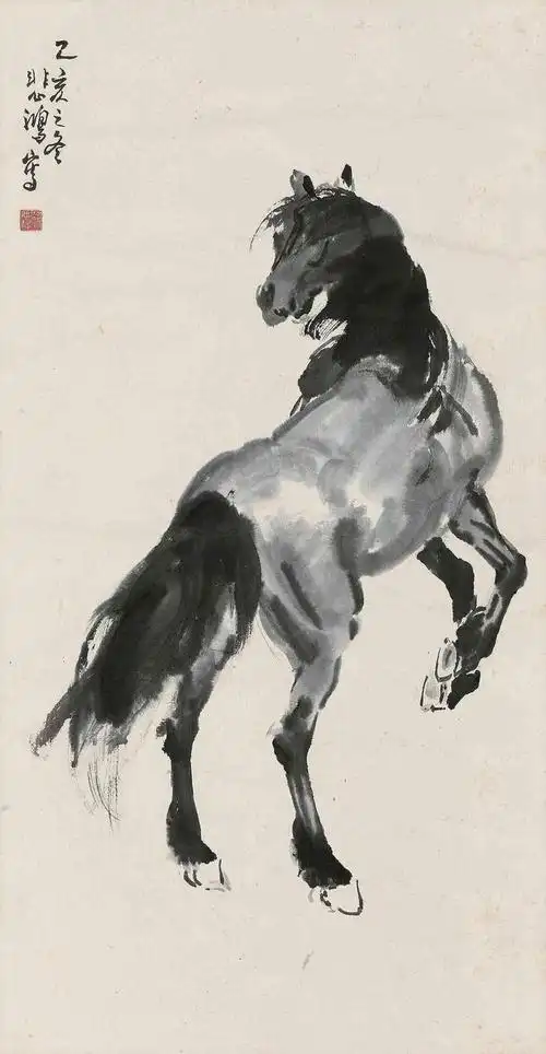 徐悲鸿画的黑马真迹这样鉴定