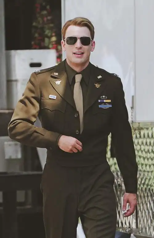 美国队长chrisevans军装更多帅哥校草可以进我主页看