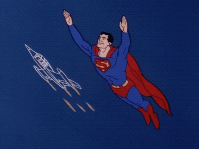 卡通gif火箭gif超人gif飞行gif