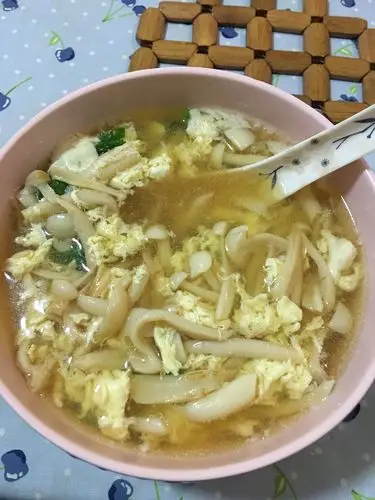 蘑菇鸡蛋汤 鲜美