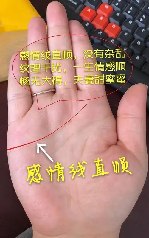 手相:6种不同形状的感情线,看你的性格特征,婚恋吉凶