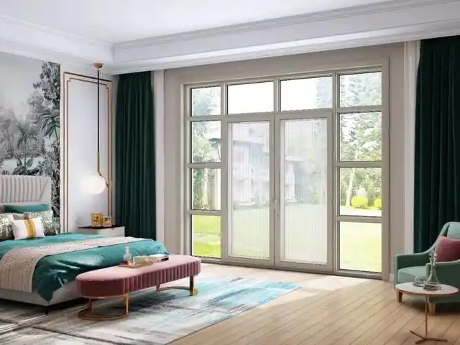 百利玛门窗图片 新中式风格平开门效果图