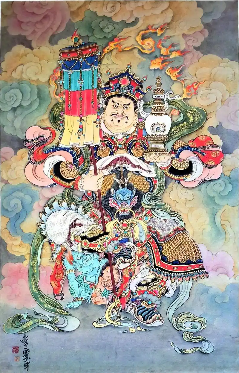 祝各位风调雨顺.李云中 四大天王 #画画 #历史 #国风 # - 抖音