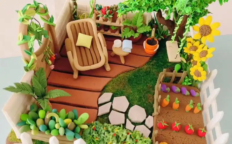 超轻粘土小场景 | 梦想中的小花园
