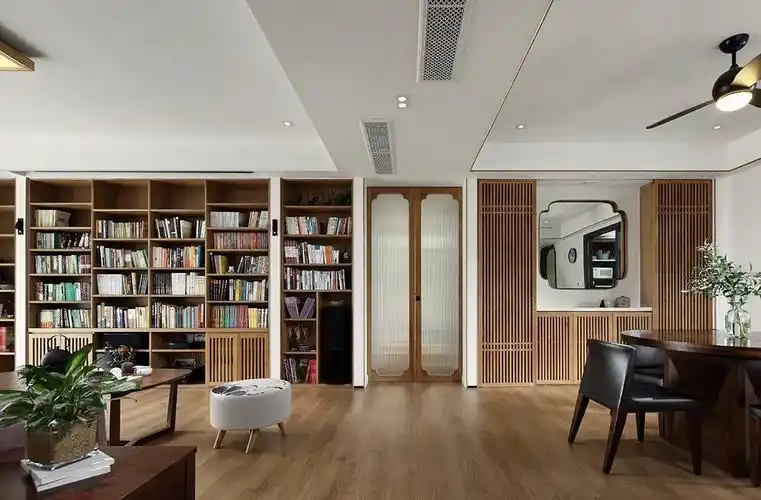 三居室客厅书柜/架设计图_装轻松网