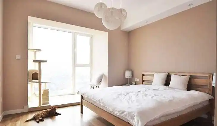 公寓日式风格原木色小清新120平日式装修风格清新卧室效果图