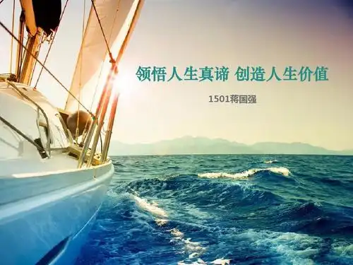 领悟人生真谛 创造人生价值ppt